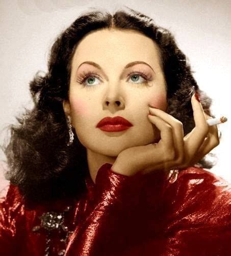 hedy lamarr beautiful color photo of her vintage hollywood glamour hollywood glamour