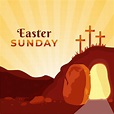 Free Vector | Easter sunday illustration