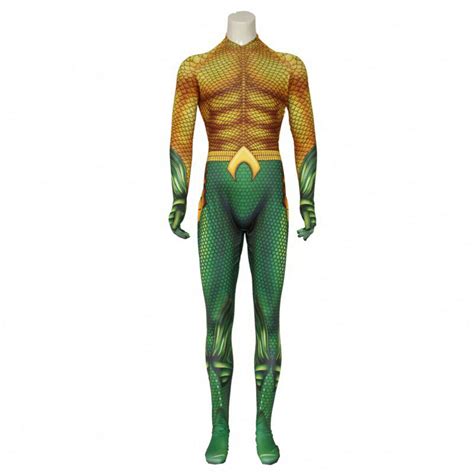 Aquaman Cosplay Costume Men Jumpsuit Bodysuit Adult Halloween Party