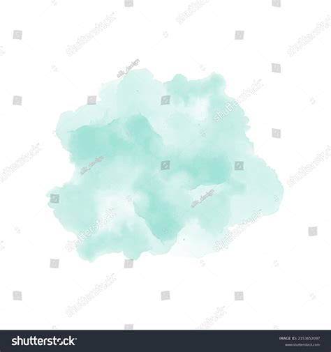 Abstract Mint Green Watercolor Water Splash Stock Vector Royalty Free