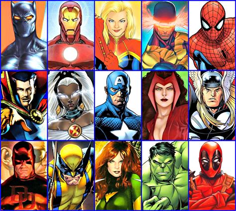 Marvel S Most Popular Superhero Characters Marvel Comics Superheroes Marvel Paintings