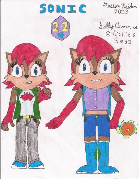 Sally Acorn Times Two By Fusionstorm On Deviantart