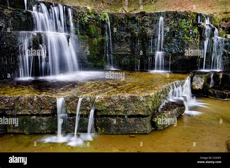 Waterfall River Nidd Near Lofthouse Upper Nidderdale Yorkshire Dales