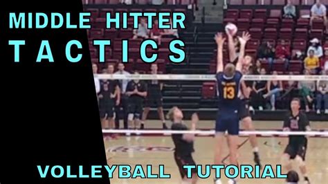 Middle Hitter Tactics Volleyball Tutorial How To Spike A Volleyball