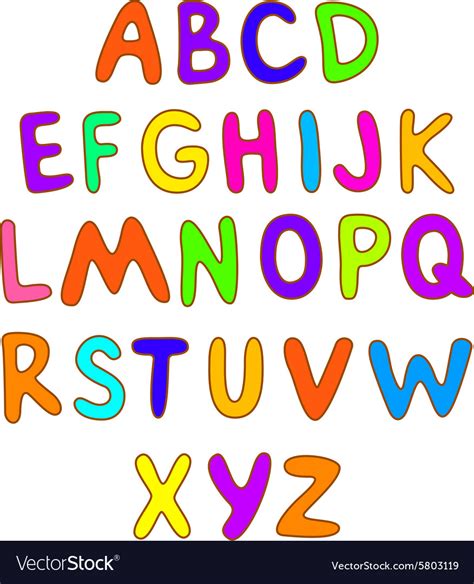 Abc For Kids Alphabet Kids Children Fun Royalty Free Vector