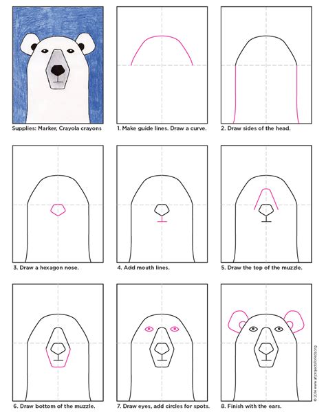 Draw A Polar Bear Art Projects For Kids Bloglovin