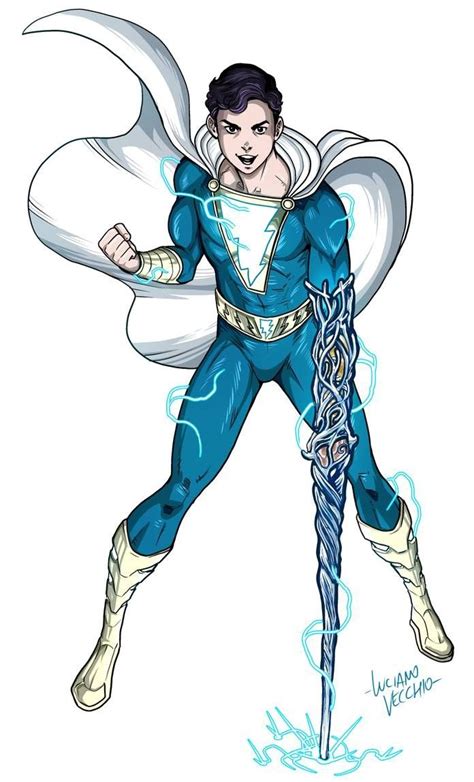 Freddy Freeman Blue Shazam Gambar Karakter Gambar Kekuatan Doa