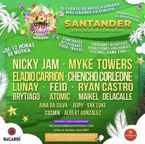 Reggaeton Beach Festival Santander Santander Creativa