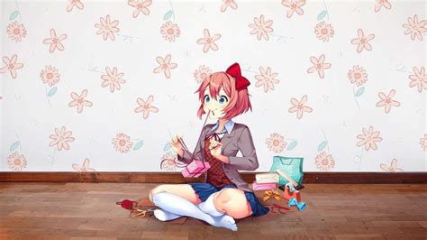 Sayori Doki Doki Literature Club Hd Wallpapers And Backgrounds