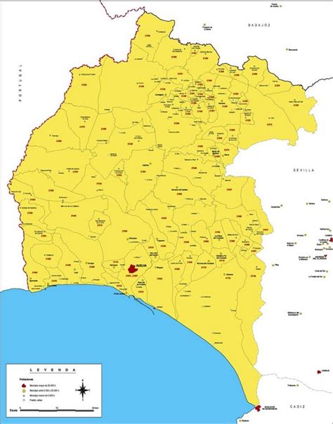 Mapa De Huelva Mapa Físico Geográfico Político Turístico Y Temático