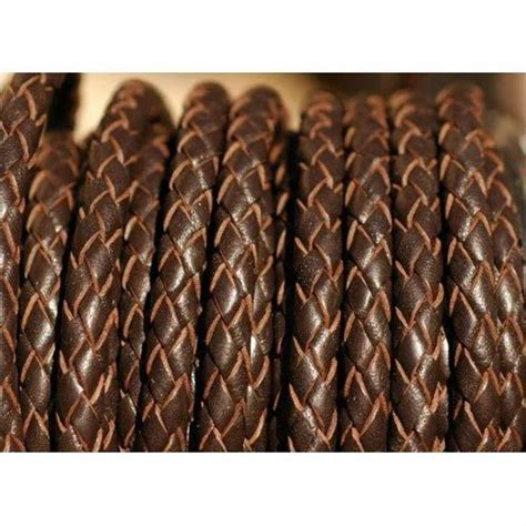 Brown Braided Leather Cords At Rs 5meter In Unnao Id 15932335333