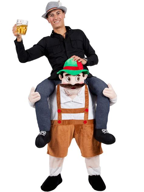 Carry Me Bavarian Beer Guy Ride On Oktoberfest Mascot New Fancy Dress