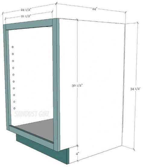 How To Build A Cabinet With Pocket Hole Screws Sawdust Girl