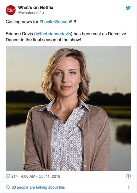 Cast As Detective Dancer On Lucifer Brianne Davis Actress Author
