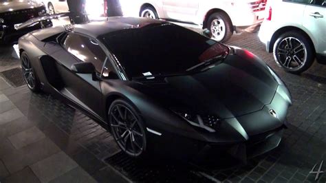 Matte Black Dmc Lamborghini Aventador Roadster In Dubai