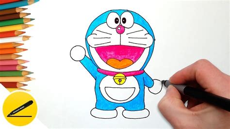 How To Draw Cartoon Character Doraemon Ana Kids Youtube