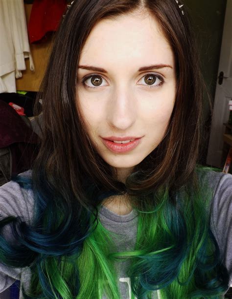 Green And Teal Ombre Dip Dyed Brown Hair Teal Ombre Hair Brown To