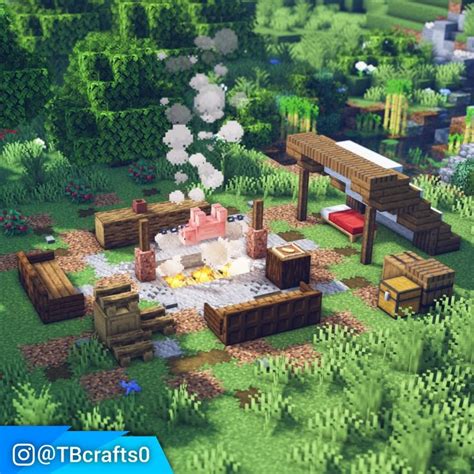 Little Camping Site In 2021 Minecraft Projekte Minecraft Bilder Minecraft Hintergrundbild