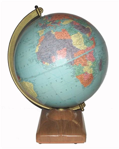 Vintage Globe With Faux Wood Base Lost And Found