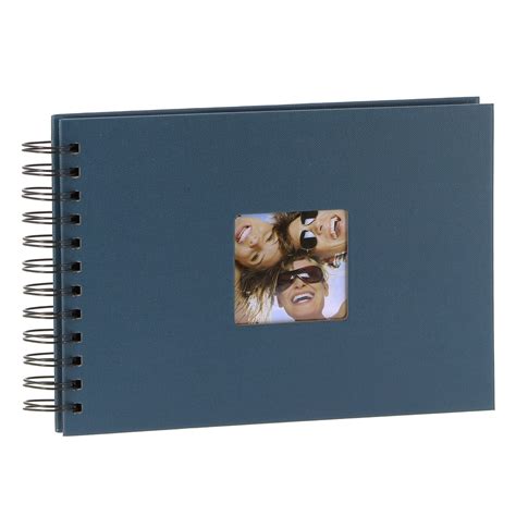 Mini Album Walther Design Traditionnel Fun 20 Pages Noires 40 Photos Couverture Bleue