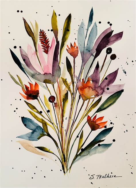 Watercolor Flower Bouquet Rwatercolor