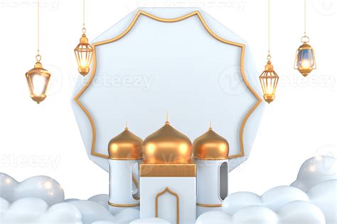 Ramadan Kareem Greeting Elements Background Islamic With Decorative