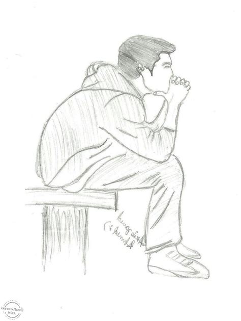 10 Best For Easy Pencil Sketches Of Lonely Sad Boy Sarah Sidney Blogs