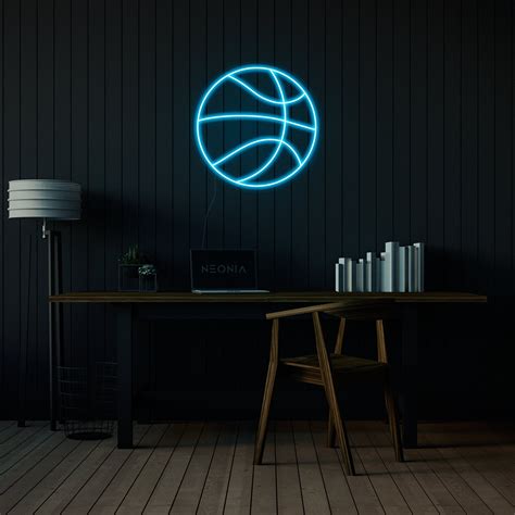Basketball Neon Sign Basketball Decor Neon Sign Bedroom Etsy
