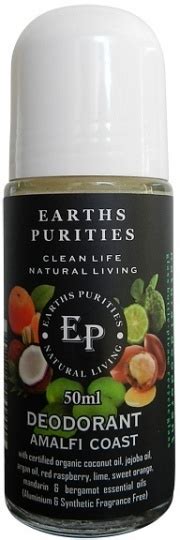 Earths Purities Unisex Natural Amalfi Coast Liquid Roll On Deodorant 50ml