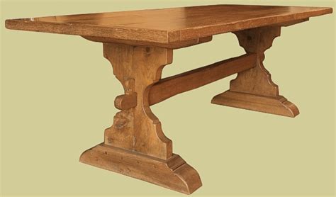 Trestle Tables Solid Oak Handmade In England Medieval X Leg