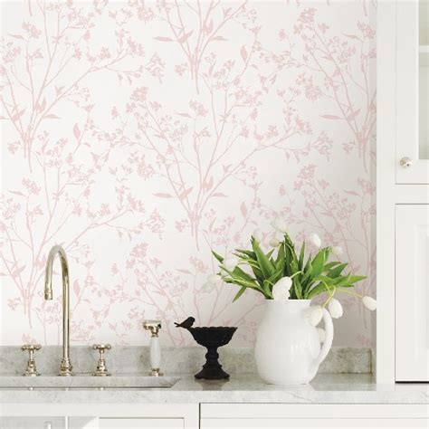 Southport Delicate Branches Wallpaper By Brewster Lelands Wallpaper
