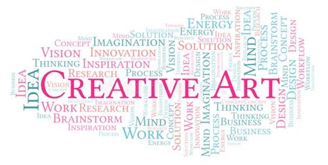Creative Art Word Cloud Made With Text Only Stock Illustration
