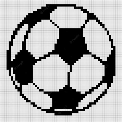 Premium Vector Soccer Ball Pixel Art Football Pixelated Isolated On