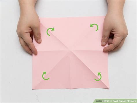 How To Fold Paper Flowers 10 Steps With Pictures Wikihow