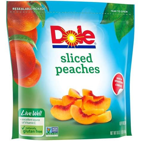 Dole Frozen Peaches Sliced 16 Oz Shipt