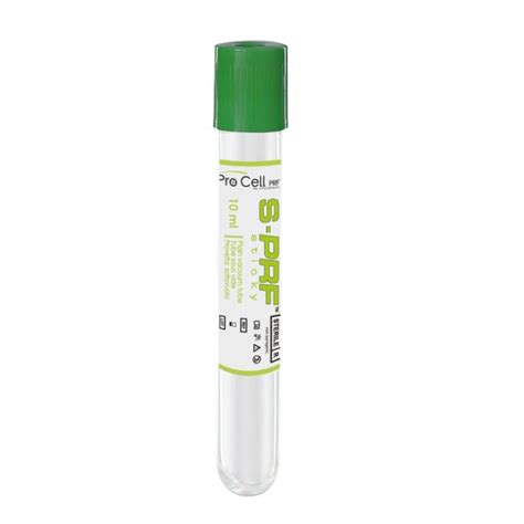 S PRF Vacutainer Tube Green Ml Trycare