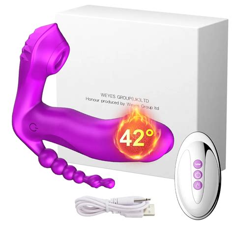 3 In 1 G Spot Sucker Vibrator For Women Vibrating Anal Bead Clitoris Stimulator Remote Control
