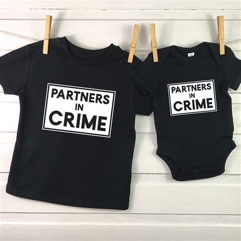 Partners In Crime Sibling T Shirt Set By Lovetree Design