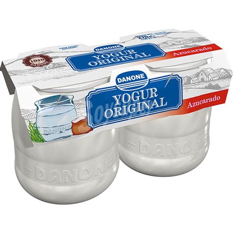Danone Yogur Original Natural Azucarado Pack 2 Unidades 135 Gr