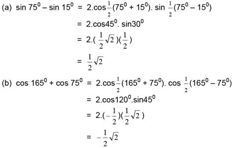 Rumus Jumlah Dan Selisih Sinus Dan Kosinus Materi Lengkap Matematika