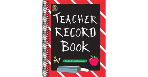 Teacher Record Book Tcr2119 Teacher Created Resources Plan