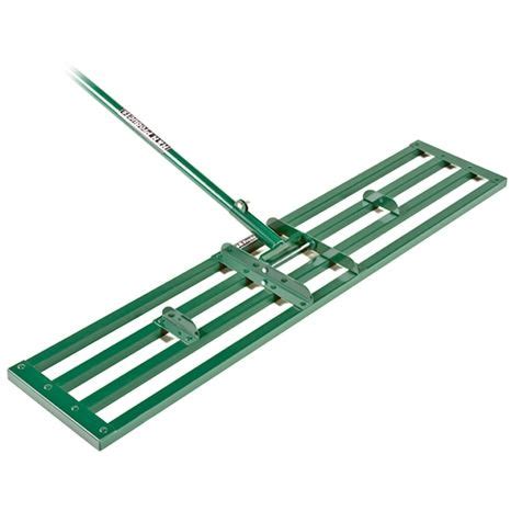 Build your own metal lawn leveling tool (levelawn rake/ lawn leveler) for under $30. Level Rake - 48 in | Lawn leveling, Diy lawn, Garden yard ideas