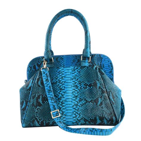 Buy The Pelle Python Skin Bag Collection Turquoise Color 100 Genuine