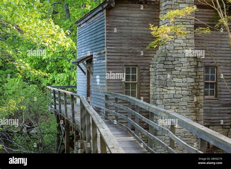 Old Grist Mill On Stone Mountain Lake At Stone Mountain Park In Atlanta