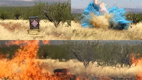 Video Shows Explosion At Border Agents Gender Reveal Party That