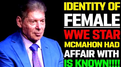 Identity Of Female WWE Wrestler Vince McMahon Paid Money Hush Money