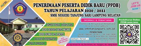 Pengumuman Pendataan Dan Pendaftaran Ppdb Smkn Tanjung Sari Tahun 2020