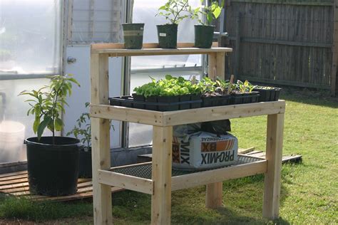 Potting Bench Rot Resistant White Cedar Made In The Usa Potting