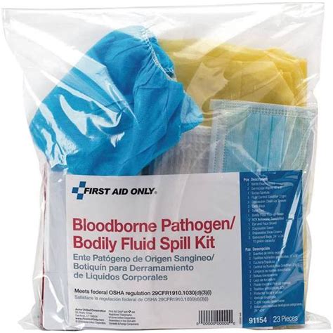 First Aid Only Bloodborne Pathogenbodily Fluid Spill Clean Up Kit Hd