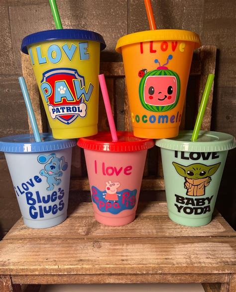 Color Changing Tumblers Kids Cup Etsy